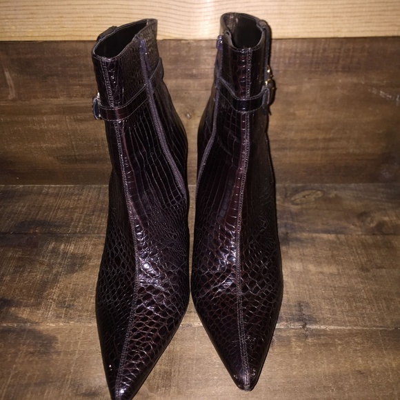 Ann Taylor Ankle Boots Dark Brown Size 9 - Picture 2 of 8